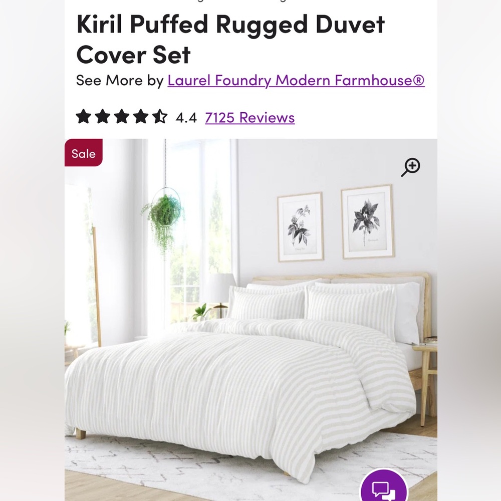 Striped Duvet Cover Set